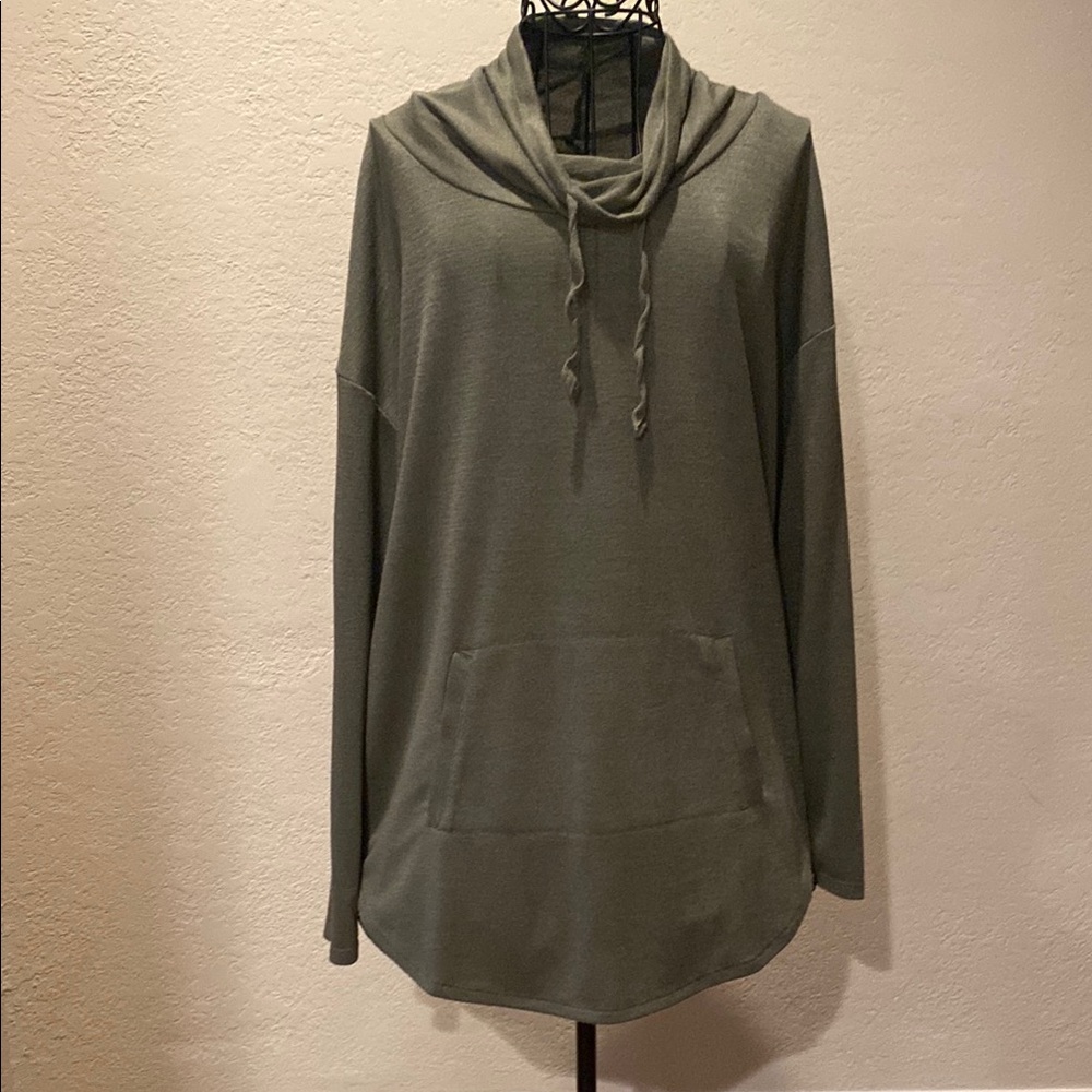 Olive Green S Banana Republic Outlet Cowl Neck Sweater